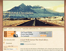 Tablet Screenshot of icelandchronicles.com